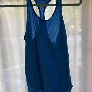 Z by Zella Blue Racerback Mesh Tank Top – Size XS